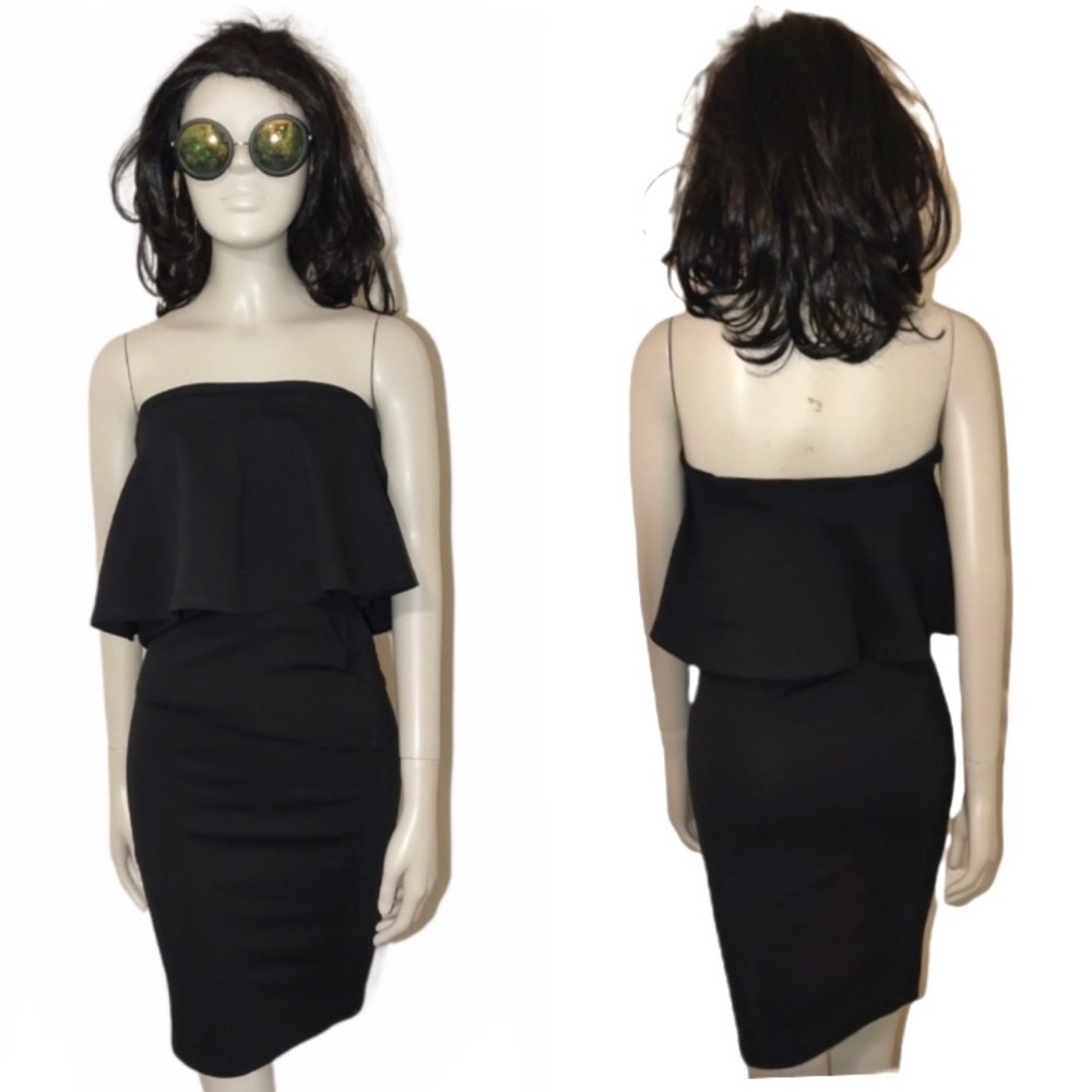 4/$20 • ROLLA COSTER • Strapless Ruffled Cocktail Party Dress